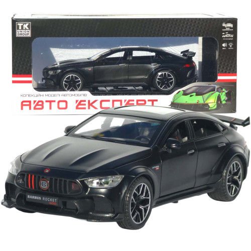 Машинка метал Brabus Rocket 900 АвтоЕксперт чорна 1:24 звук світло відкр двері капот багажник (1206-15)