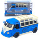 Машинка металл Volkswagen Type 2 (T1) синяя 1:32 свет звук инерция откр двери 2 доски (TK-19102)