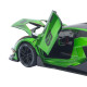 Машинка метал Lamborghini Essenza SCV12 зелена 1:24 звук світло відчин двері капот багажник (1650-05)