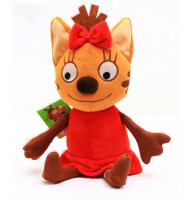 Мягкая игрушка KinderToys «Три кота». Любимая игрушка Карамелька (00068-1)