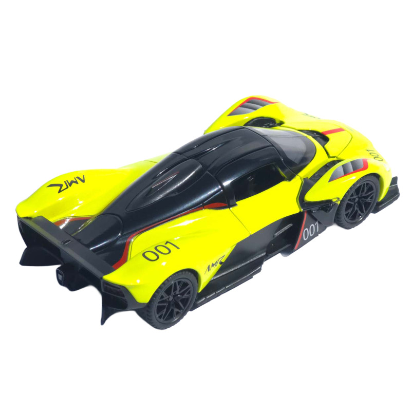 Машинка метал Aston Martin Valkyrie АвтоЕксперт жовта 1:32 звук світло 15*6*4 см (L-0508-85)
