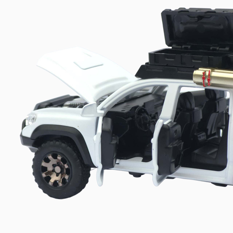 Машинка метал Toyota Tacoma TRD Pro АвтоЕксперт білий 1:32 звук світло інерція (ТК-9415)