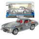 Машинка металлическая Mercedes-Benz 300 SL Gullwing серебристый свет звук откр дверь капот багажник (TK-16449)