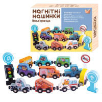 Гра Магнітні машинки WToys дерев’яні в кор 21*14,5*5см (49325)