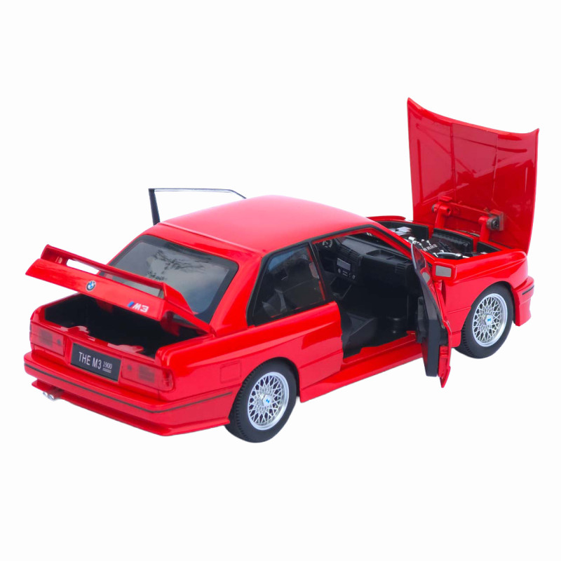 Машинка метал BMW M3 (E30) АвтоЕксперт червона 1:24 світло звук відкр двері капот багажник (1273-27)