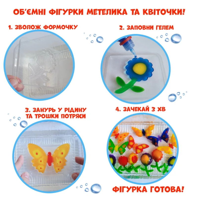 Набір для творчості гель Magic water Creative gel SPRING 7 гелі ложка 28*24*7см (MV6031-04)