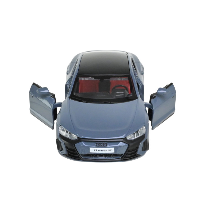 Машинка металева електро 1:36 Audi RS e-tron GT Ауді сіра світло звук відкр двері 14*5,5*4см (68717)