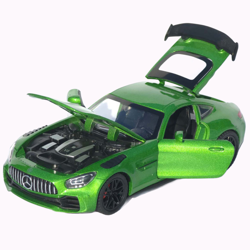Машинка метал Mercedes-Benz AMG GT R АвтоЕксперт зелена 1:32 звук світло інерція (LF-99081)