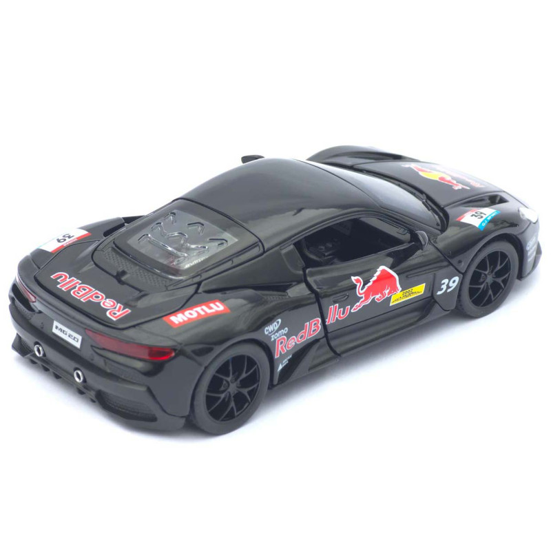 Машинка металл Maserati MC20 (Мазерати) черная 1:32 свет звук инерция открываются двери капот багажник 15×7×4 см (ТК-11874)