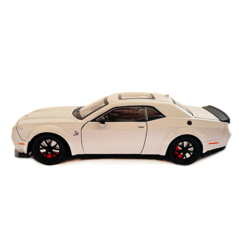 Машинка металева Dodge Challenger SRT Додж сіра 1:24 звук світло відкр двері баг капот 20*7*5,5см (GT-12099)