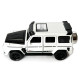 Машинка металева Mercedes-Benz G-Class Brabus 700 мерседес бенс джип білий 1:32 звук світло інерція відкр двері багажник капот гумові колеса 15*6,5*7см (AP-1738)