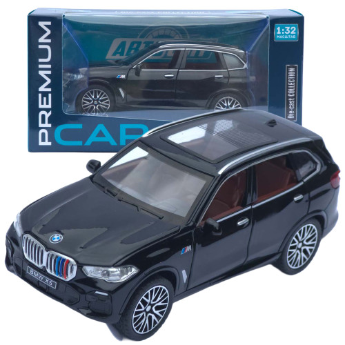 Машинка метал BMW X5 АвтоСвіт чорна 1:32 звук світло інерція 16*7,5*6,5 см (AP-1755)