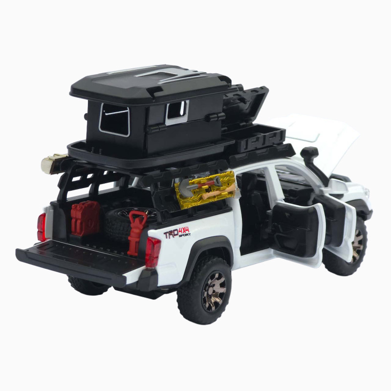 Машинка метал Toyota Tacoma TRD Pro АвтоЕксперт білий 1:32 звук світло інерція (ТК-9415)
