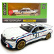 Машинка металева BMW 3.0 CSL БМВ біла 1:34 світло звук відкр двері 13*7*4см (68732А)