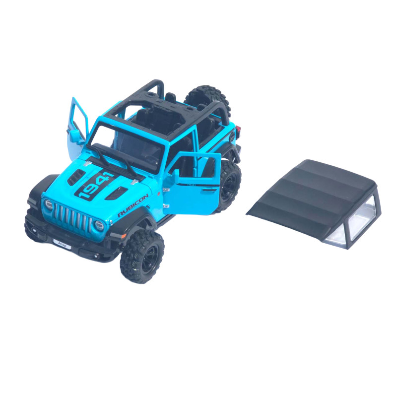 Машинка метал Jeep Wrangler Rubicon АвтоЕксперт блакитна 1:32 світло звук інерція 14*6*6 см (LF-05124)