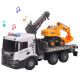 Автокран Scania Scania с экскаватором, Super Big Truck, TechnoDrive, свет, звук 52х19х26см (5004KS)