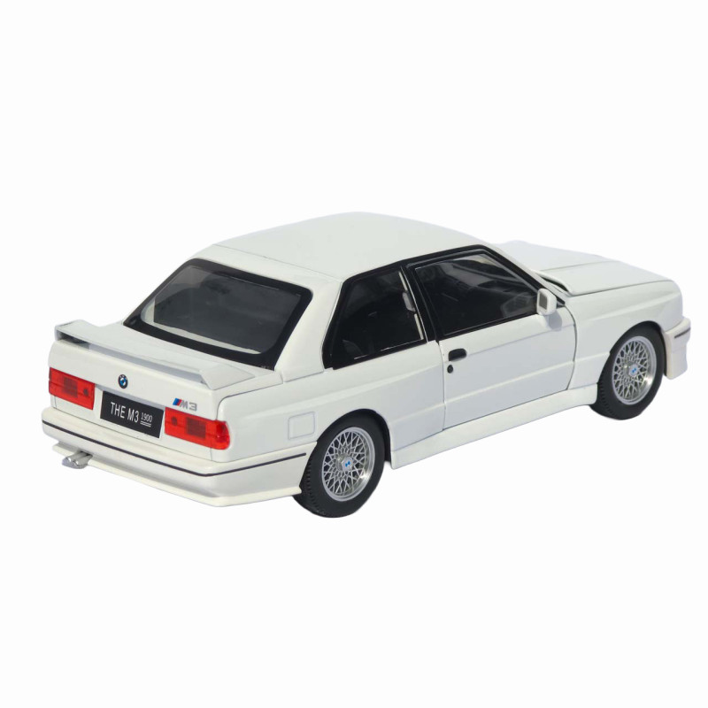 Машинка метал BMW M3 (E30) АвтоЕксперт біла 1:24 світло звук відкр двері капот багажник (1273-27)