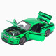 Машинка метал Nissan Skyline GT-R (R34) АвтоЕксперт зелена хром 1:32 звук світло інерція (ТК-9360)