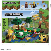 Конструктор Пасіка Minecraft Майнкрафт 238 деталей 26*19*6 см (11824)