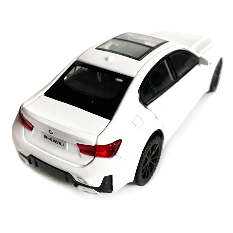 Іграшкова машинка металева BMW 320Li, БМВ, біла, звук, світло, інерція, откр двері, багажник, капот, Автоексперт, 1:32,15*7*5см (ТК-10105/72455)