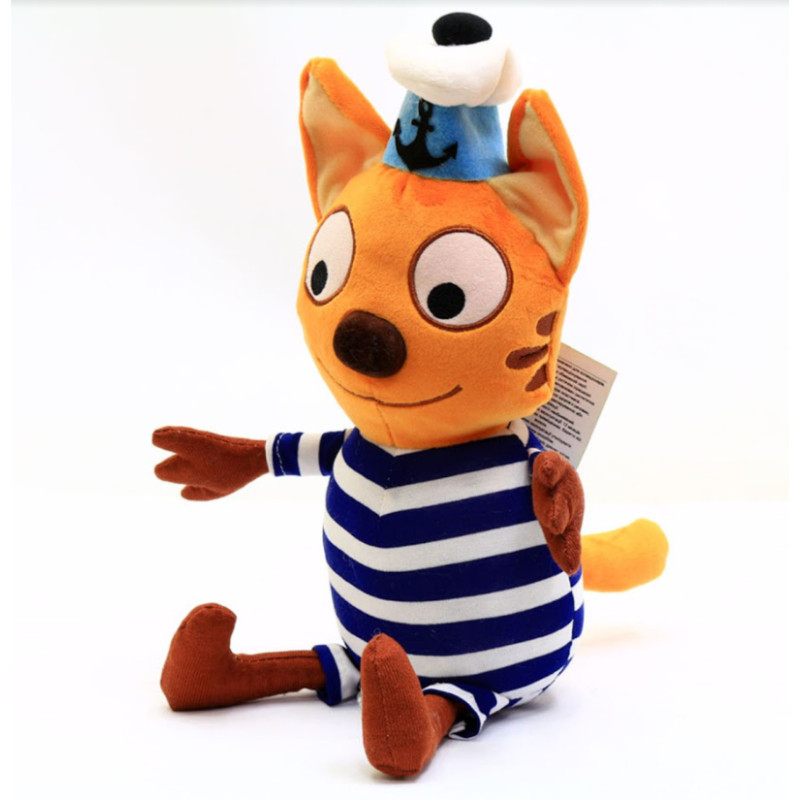 М'яка іграшка KinderToys «Три кота». Улюблена іграшка Коржик (00068-2)