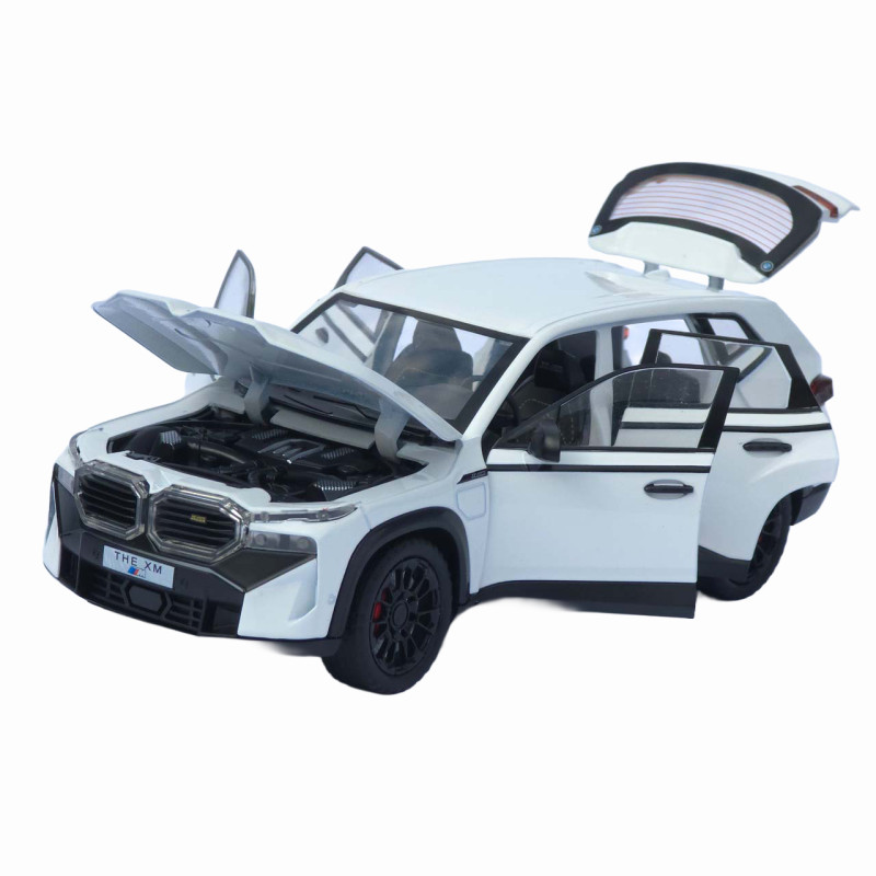 Машинка метал BMW XM АвтоЕксперт біла 1:24 світло звук відкр двері капот багажник (1669-13)
