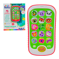 Дитячий розвиваючий телефон Перші знання Kids Hits Smart Phone, Яскравий зоопарк укр англ., KH03/004
