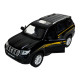 Іграшкова машинка металева Toyota Land Cruiser Prado Автопром Тойота джип 1:24, чорна, 20*7*8 см, (68270)