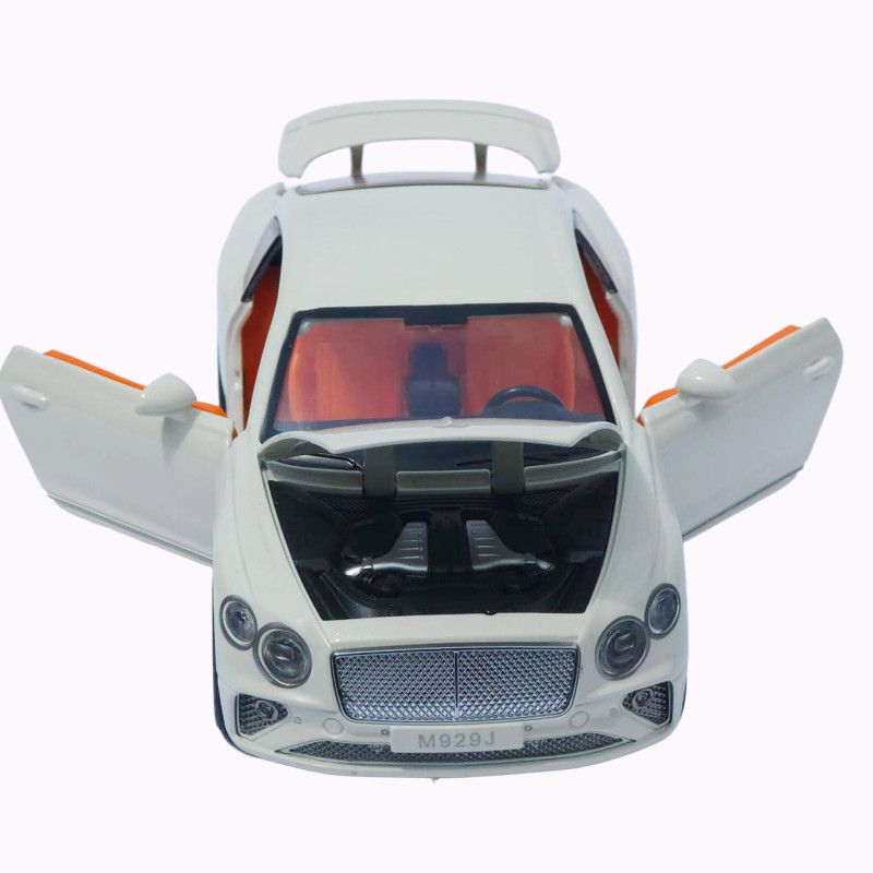 Машинка метал Bentley Continental GT АвтоЕксперт біла 1:24 звук світло відкр двері капот багажник (RS-93415)
