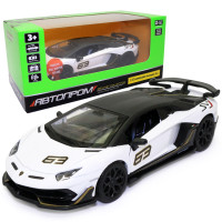 Машинка ігрова Автопром "Lamborghini Aventador SJV" Ламборгіні білий 15*3*6 см (68472)