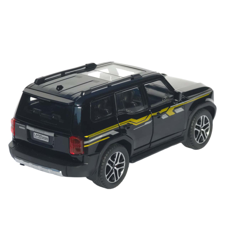 Машинка метал Toyota Land Cruiser Prado АвтоЕксперт чорна 1:24 звук світло 21*8*8 см (G7605-44)