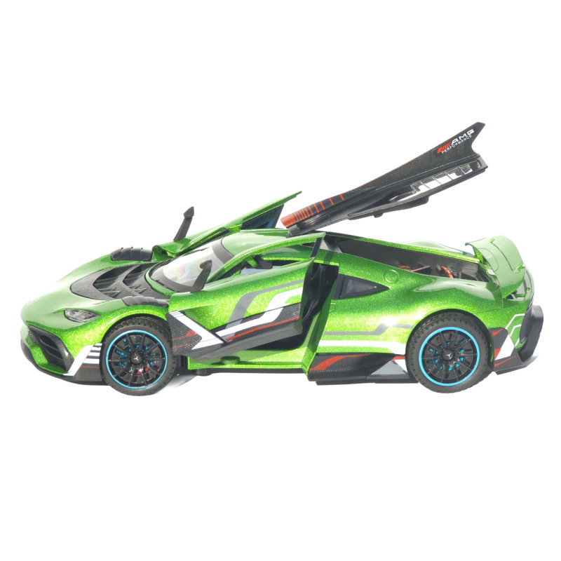 Машинка метал Mercedes-AMG One АвтоЕксперт зелена 1:24 звук світло інерція 21*9*5 см (1760-06)