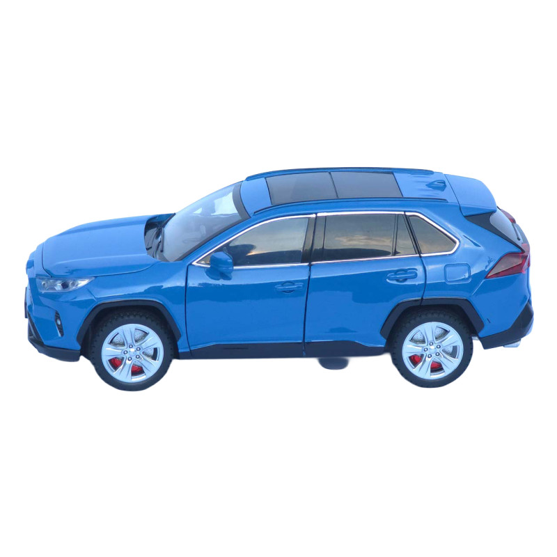 Машинка метал Toyota RAV4 АвтоСвіт синя 1:24 світло звук інерція 20*9,5*7,5 см (АР-2008)