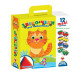 Настільна розвиваюча гра-пазли "Звірочепі" Vladi Toys, гра з м'якою пірамідкою (VT2906-01)