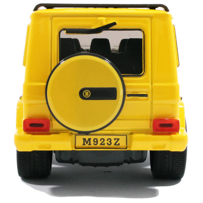 Машинка металева дитяча Mercedes Brabus G 63 мерседес, жовтий, Автоексперт, 1:24, світло, інерція, відчиняються двері 18*8.5*8см (El-1208)