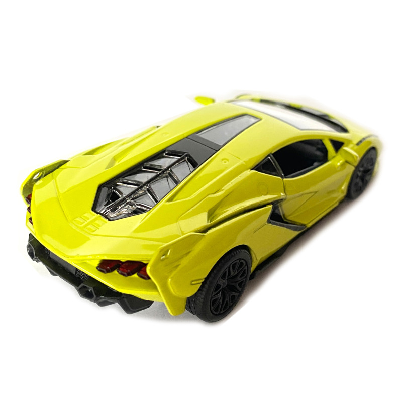 Іграшкова машинка металева Lamborghini Sian, Ламборгіні сіан, зелена, відкр двері, інерція, 1:42, 6*12*3см (250346U)