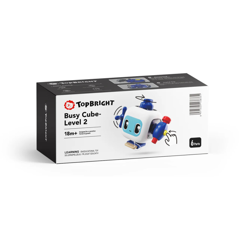 Розвиваючий бізі куб Busy Cube для дітей 2 рівень Top Bright уп 21*10*10см (121060)