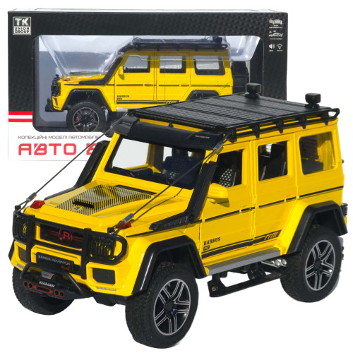 Машинка метал Brabus 800 Adventure XLP АвтоЕксперт жовта 1:24 звук світло відкр двері капот багажник (2814-25)