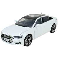 Машина метал Audi A6L Ауді біла 1:24 світло звук 20,5*8*7см (AP7754)