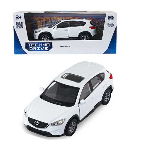 Машинка метал Mazda CX-5 мазда біла 1:43 відкр двері 5*12*4см (250390W)