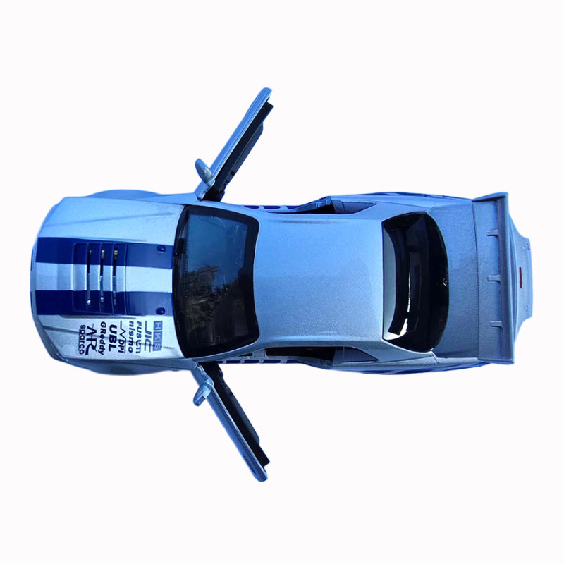 Машинка металева Nissan Skyline GT-R R34 Автоексперт срібляста 1:32 світло звук відкр двері (60822)