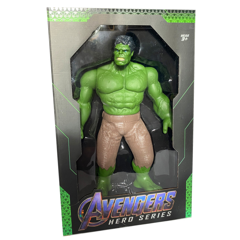 Іграшкова фігурка герой Hulk Avengers Marvel Халк іграшка Месники, рухливі частини, пластик, 30*8*16см (W 26 A)