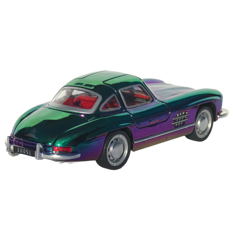 Машинка металева Mercedes-Benz 300 SL (W198) хамелеон 1:32 світло звук інерція 15,5*5,5*4,5 см (TK-53611)