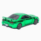 Машинка метал Nissan Skyline GT-R (R34) АвтоЕксперт зелена хром 1:32 звук світло інерція (ТК-9360)