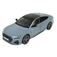 Машинка металлическая Audi RS7 Premium Sportback Ауди 1:24 серая звук свет 21*8*6 см (AP7755)