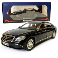 Машинка детская металлическая Mercedes-Benz E 300, Мерседес, черный, Автоэксперт, 1:24, свет, инерция, открываются двери, багажник, капот, 21*7,5*6см (ТК-36041S)