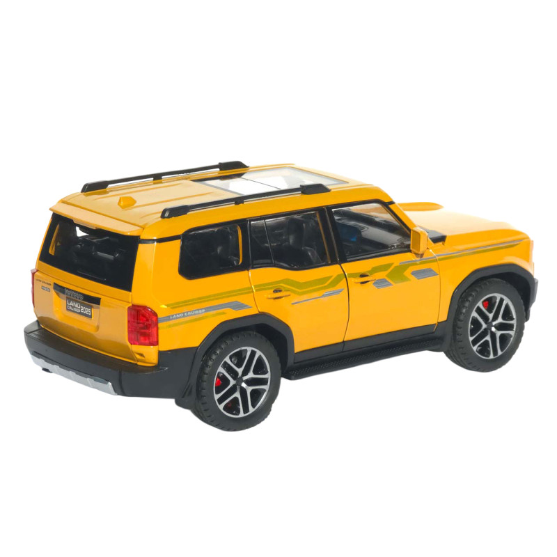 Машинка метал Toyota Land Cruiser Prado АвтоЕксперт жовта 1:24 звук світло 21*8*8 см (G7605-44)