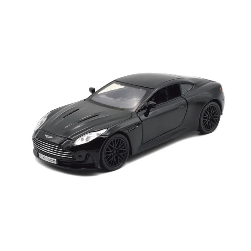 Машинка метал Aston Martin DB12 GT чорна 1:32 світло звук 15,5*6,5*4см (84112)
