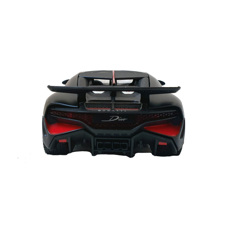 Іграшкова машинка металева Bugatti Divo, Бугатті, чорна, звук, світло, інерція, відкр двері, Автоексперт, 1:32,15*7*5см (32510)