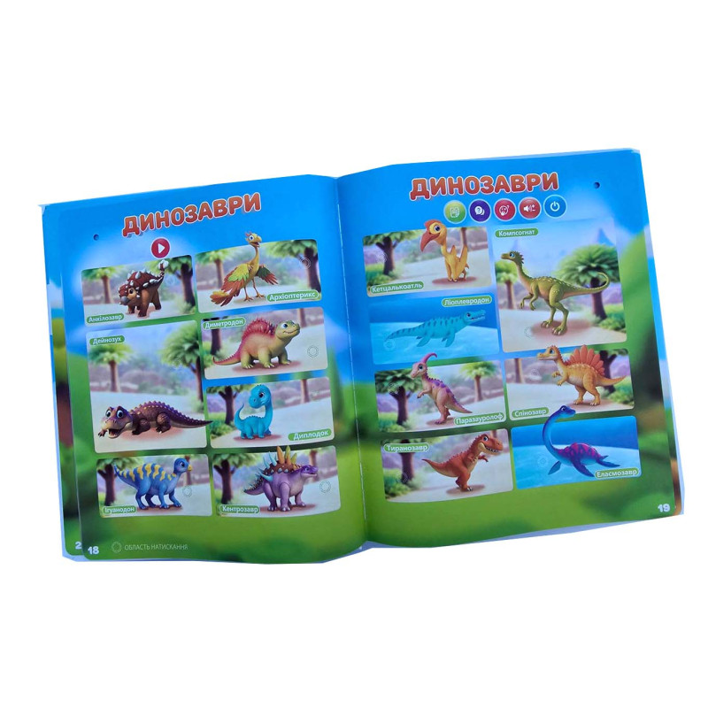 Інтерактивний віммельбух Велика книга WToys укр мова сенсорна з акум абетка казки пісні загадки 28 тем (99927)